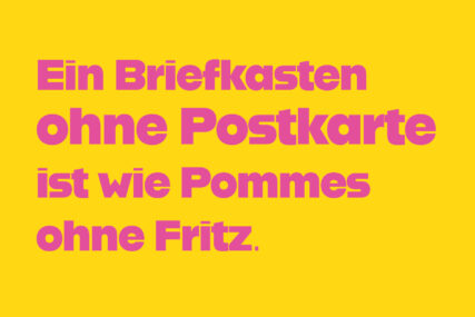Ein Briefkasten ohne Postkarte...